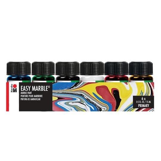 Marabu Easy Marble&#xAE; 6-Color Primary Starter Set